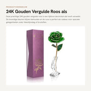 Decorazione da Parete 24K Vergildata - Fiori Eterno - Unico Articolo da Decorazione - Regalo - Facile da Pulire - Fiori Realistici