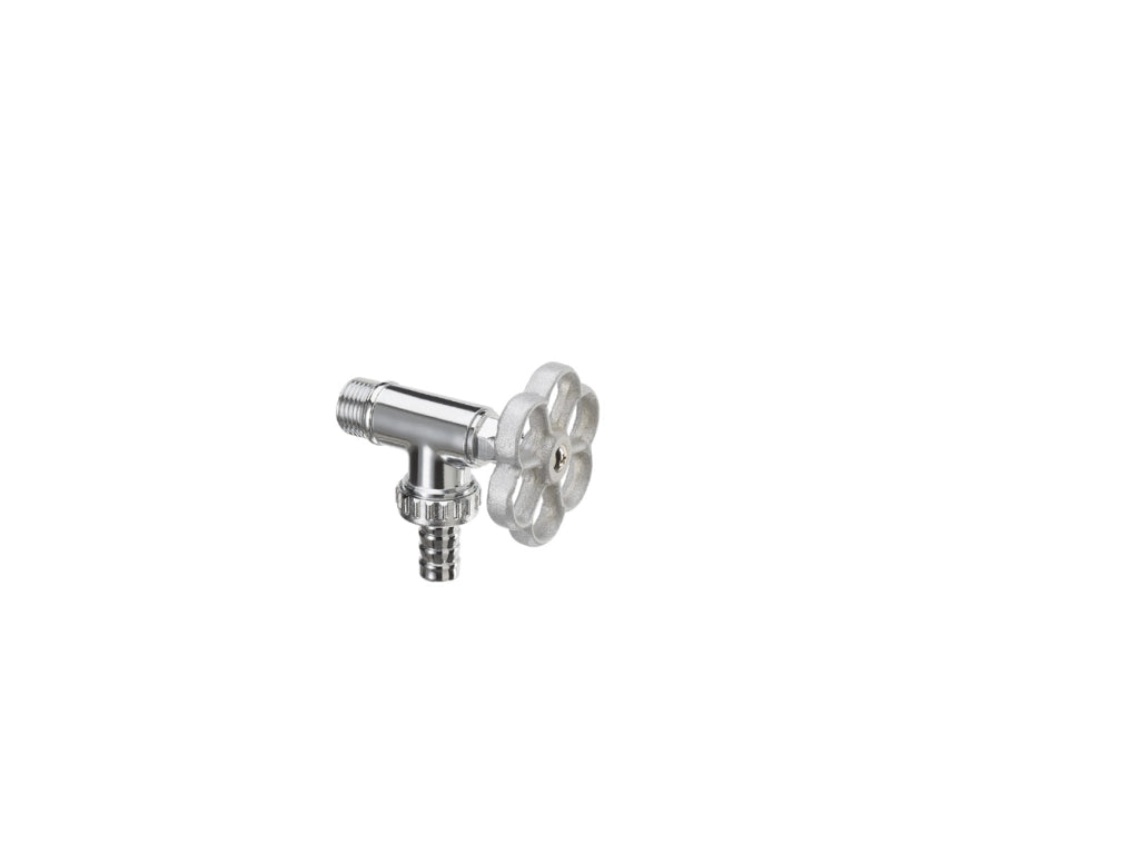 Rubinetto stile idraulico Belfer in ottone 14mm Colore: Alluminio
