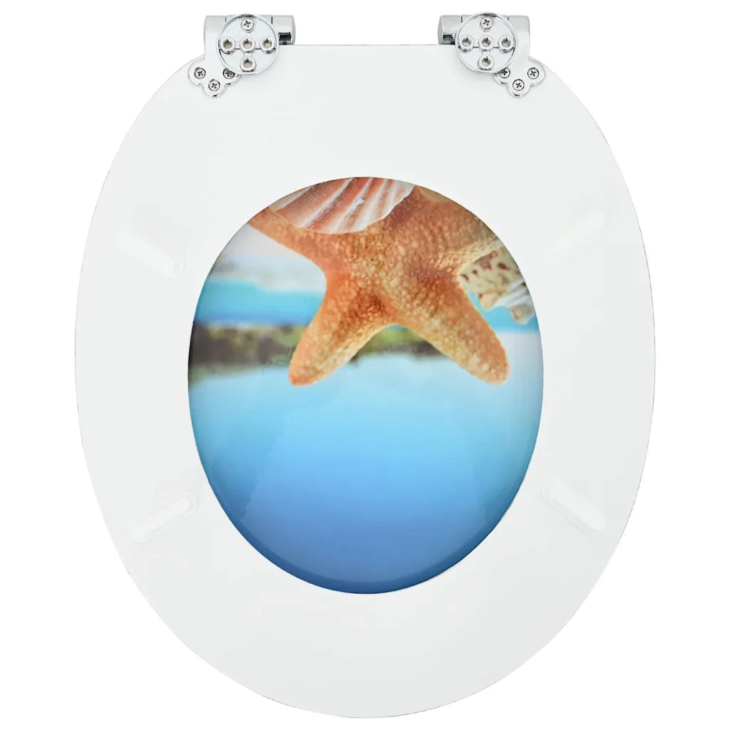 Sedile per toilette con chiusura morbida Conchiglia di mare CFW9859512