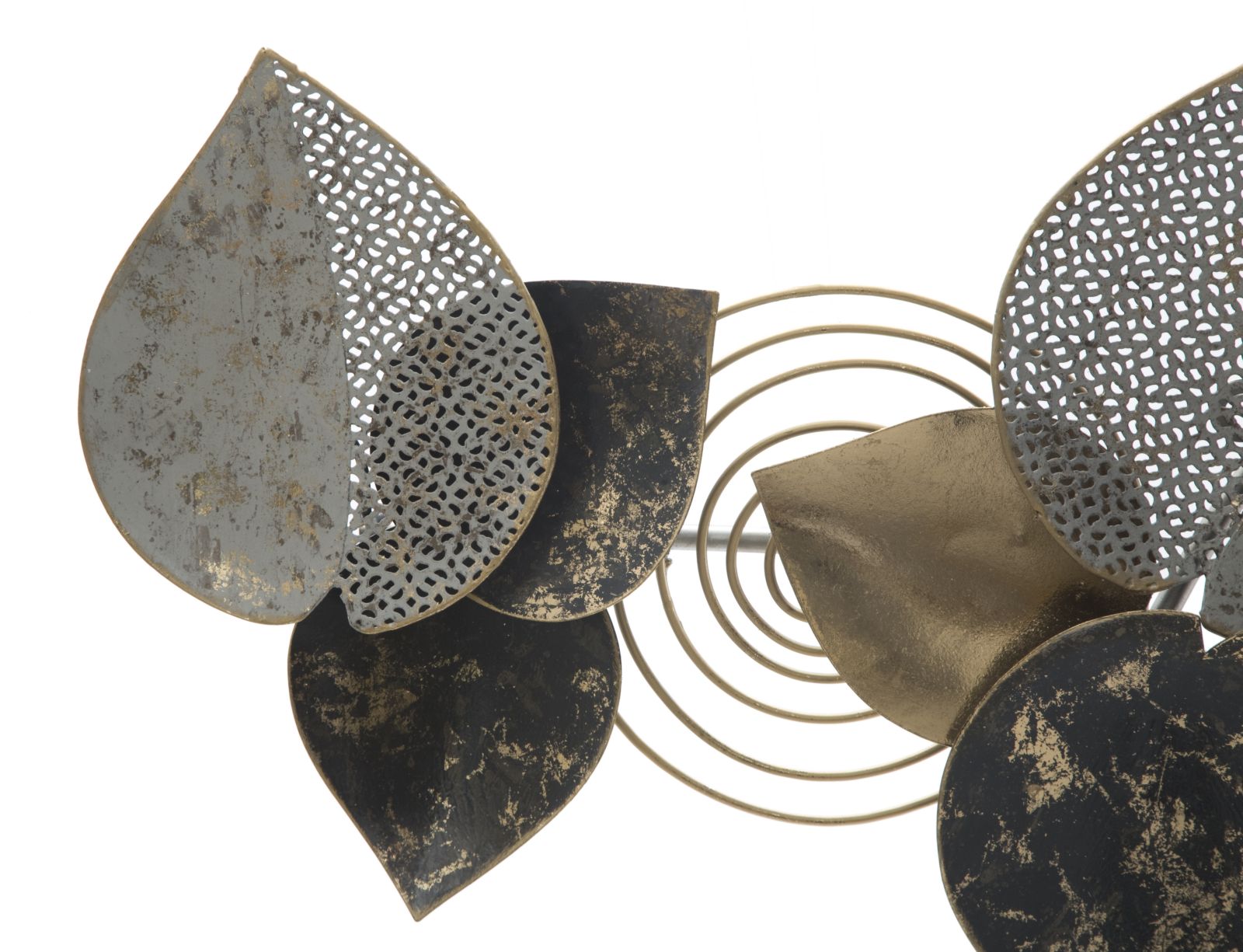 Pannello Half Leaf 97x5,5x43 cm in Ferro Multicolor