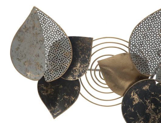 Pannello Half Leaf 97x5,5x43 cm in Ferro Multicolor