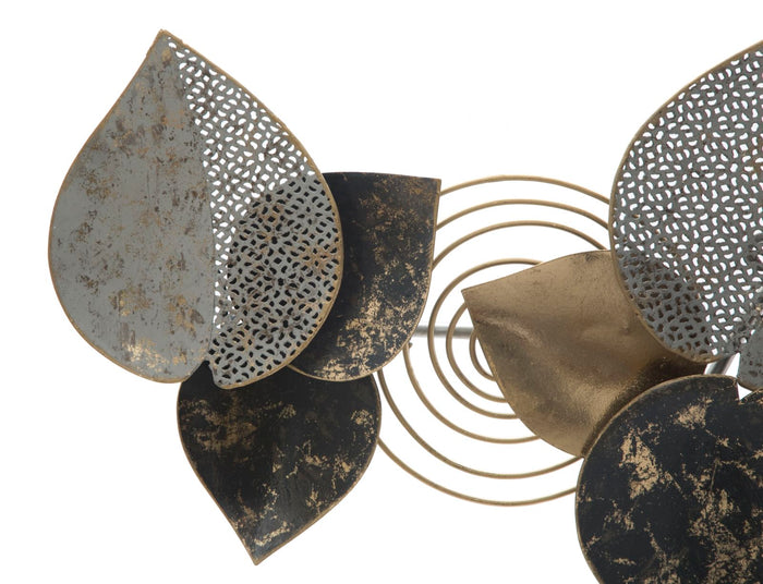 Pannello Half Leaf 97x5,5x43 cm in Ferro Multicolor