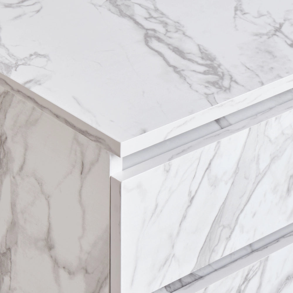 Mobile da bagno Bianco MDP Materiale sintetico Ruote Cassetti Stoccaggio Mobili da bagno