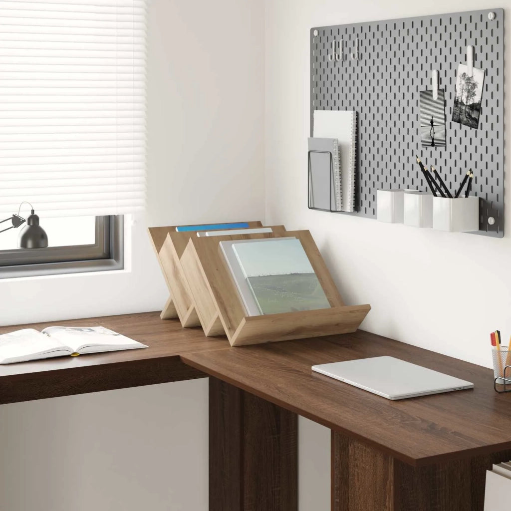 Scaffale per riviste Rovere artigianale 53 x 40 x 28,5 cm