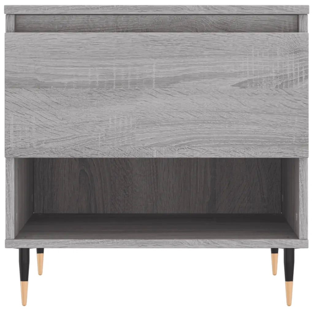 2 pz Tavolini salotto | Tavolino da caff¨¨ | Tavolino da Soggiorno Grigio Sonoma 50x46x50cm Legno Multistrato