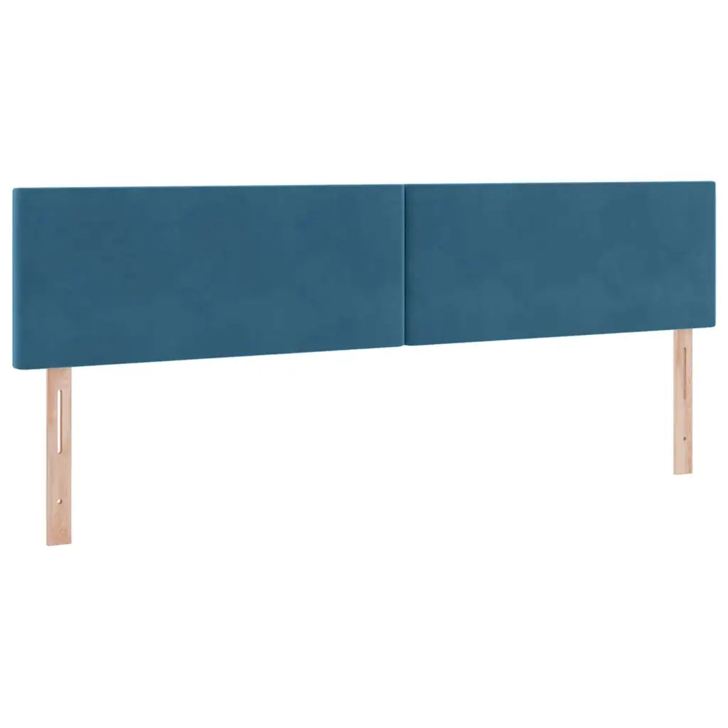 Letto con Contenitore Blu Scuro 200 x 200 cm Velluto