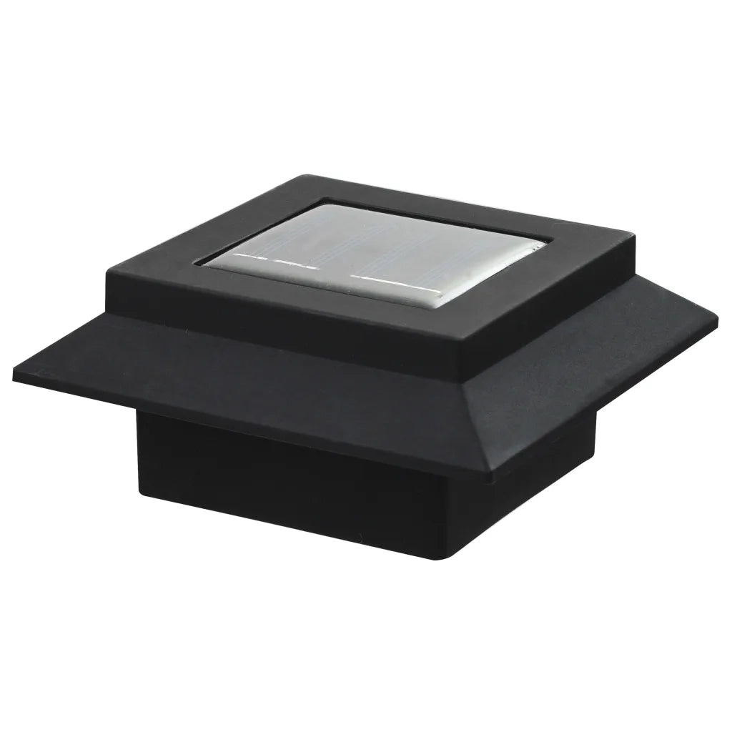 Lampade Solari da Esterni 6 pz a LED Quadrate 12 cm Nero CFW8792867