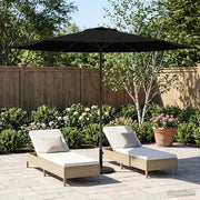Ombrellone da giardino-Parasole da Giardino con Base 300 x 300 cm Poliestere 486711