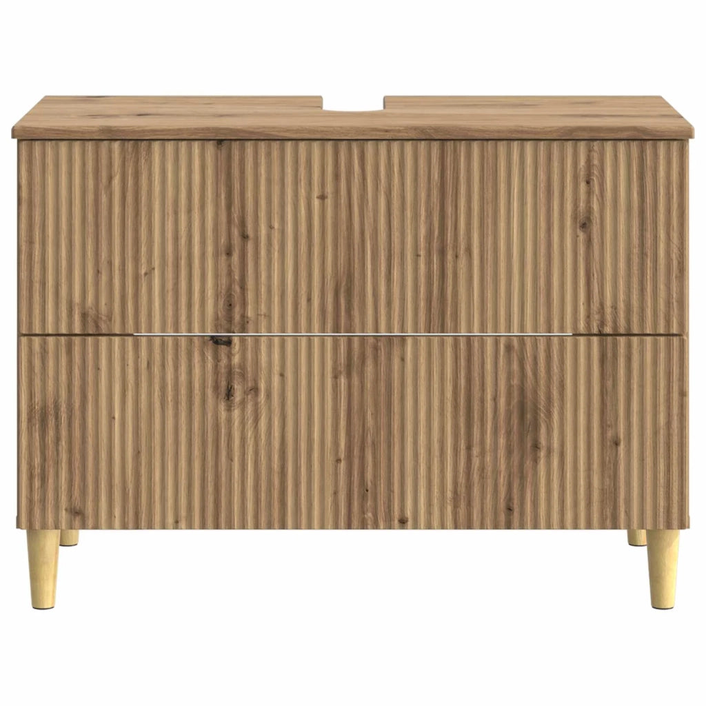 Armadio per Lavabo da Bagno ARNHEM Rovere Artigianale 896584