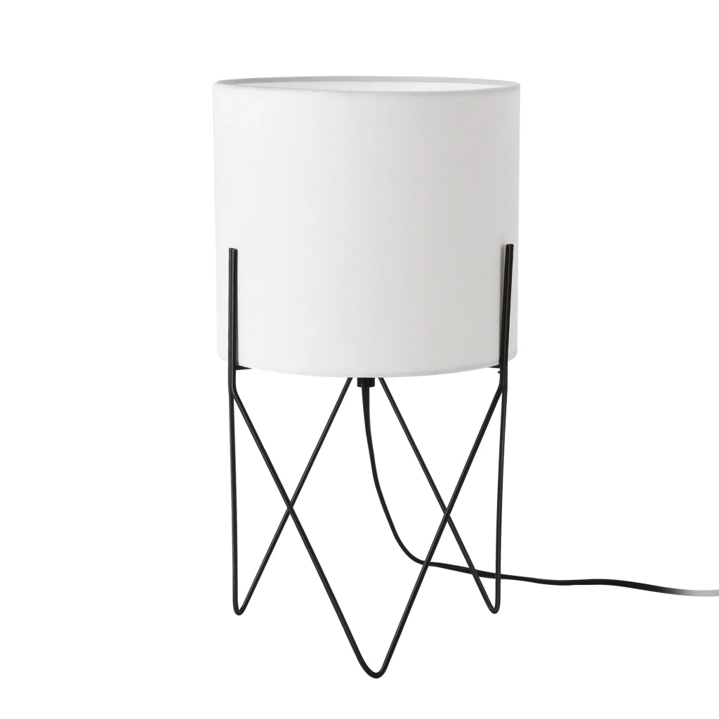 Lampada da tavolo 38 x 21 x 21 cm nero bianco 03_0009548