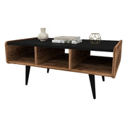 Mangone, Tavolino da Salotto con Piedini, 90x56x40h cm Marrone Rovere Nodi