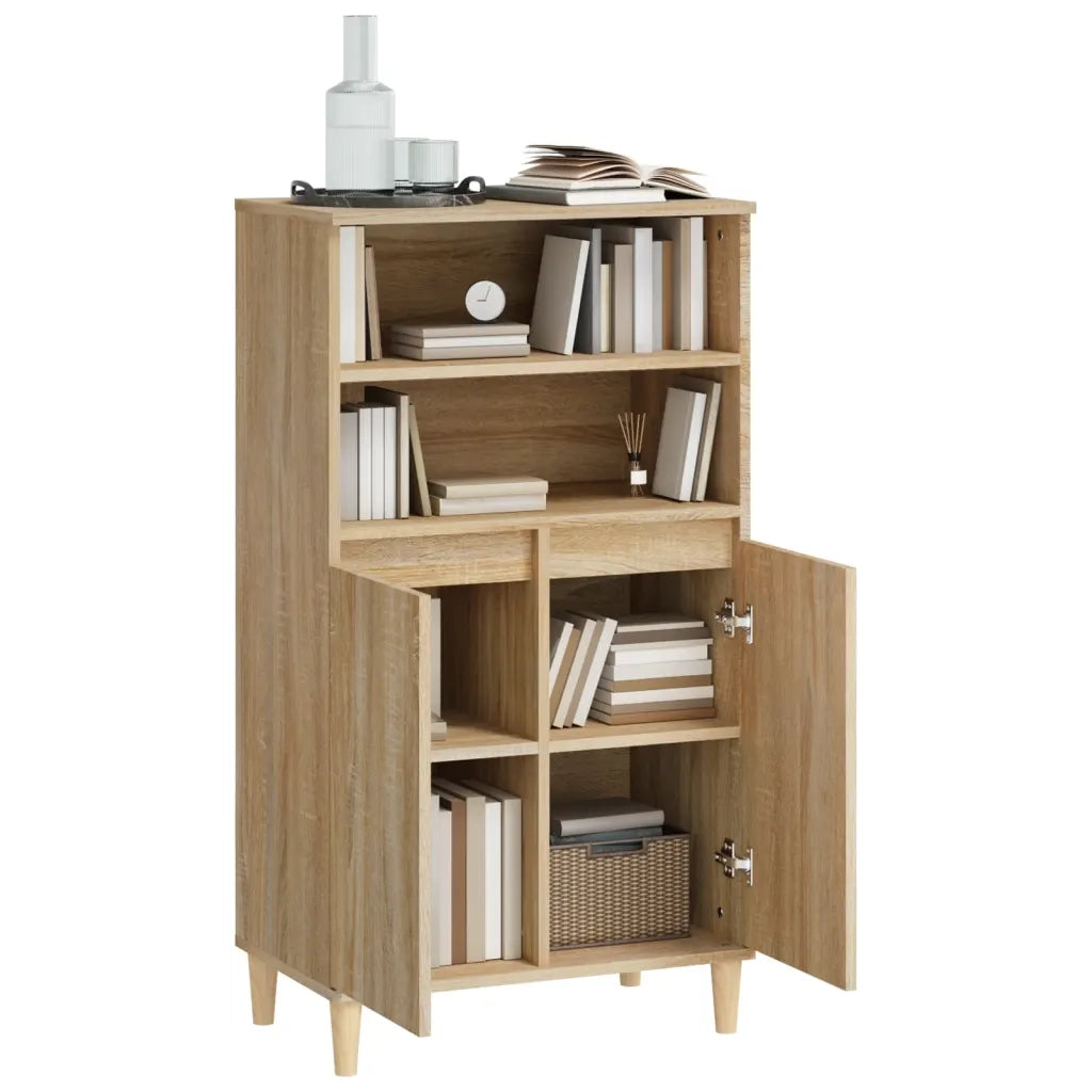 Credenza Rovere Sonoma 60x36x110 cm in Legno Multistrato 821223