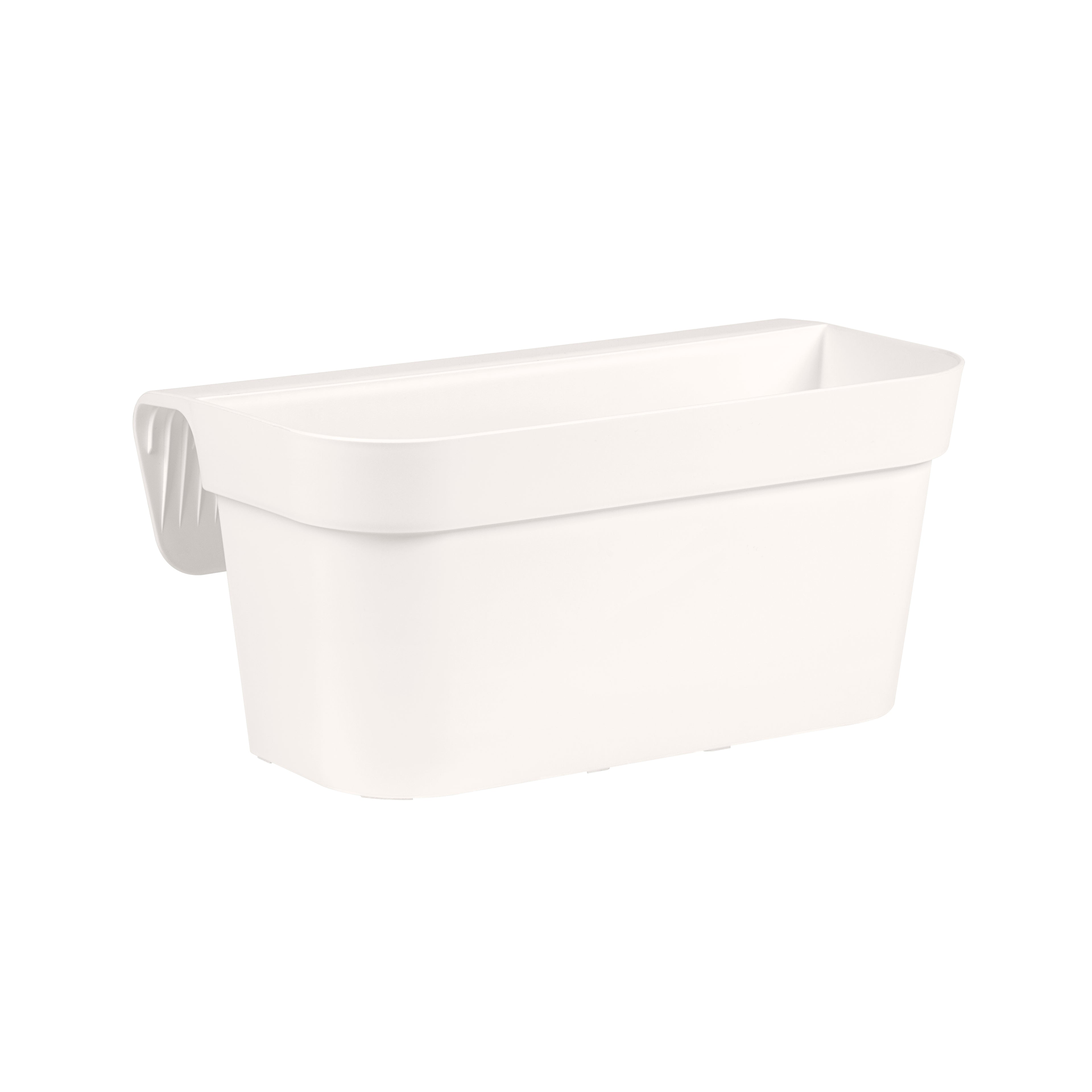 Nicoli vaso da balcone Arké Balcony, balconiera in cm 40x23x18h, fioriera autoportante per parapetto