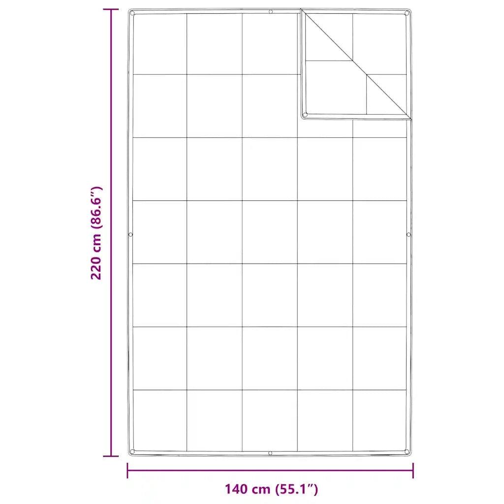 vidaXL Quilt e Piumini Bianco 140 x 220 cm Piume
