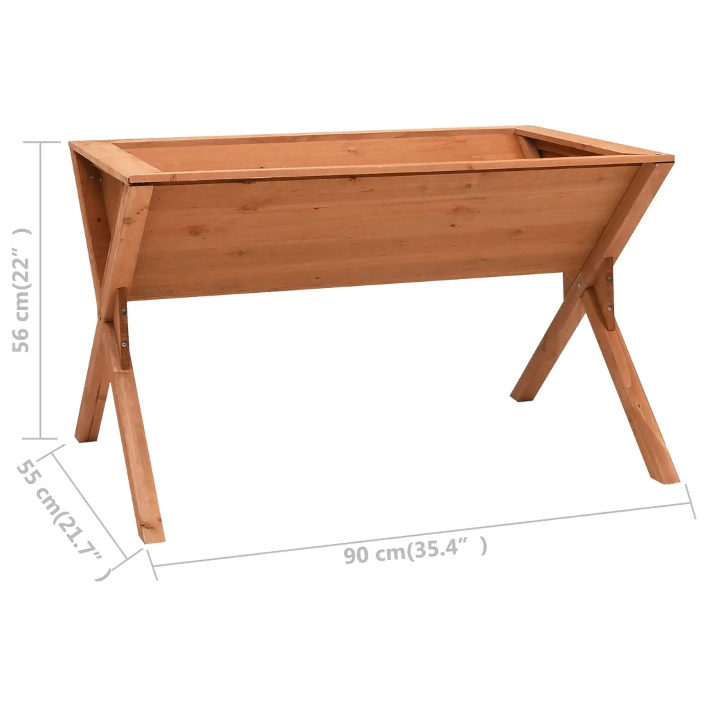 Fioriera-Vaso-Contenitore per Piante 90x55x56 cm in Legno di Abete