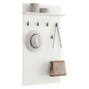 Gonars, Appendiabiti set Fissaggio a Muro Incluso, 115h cm Bianco
