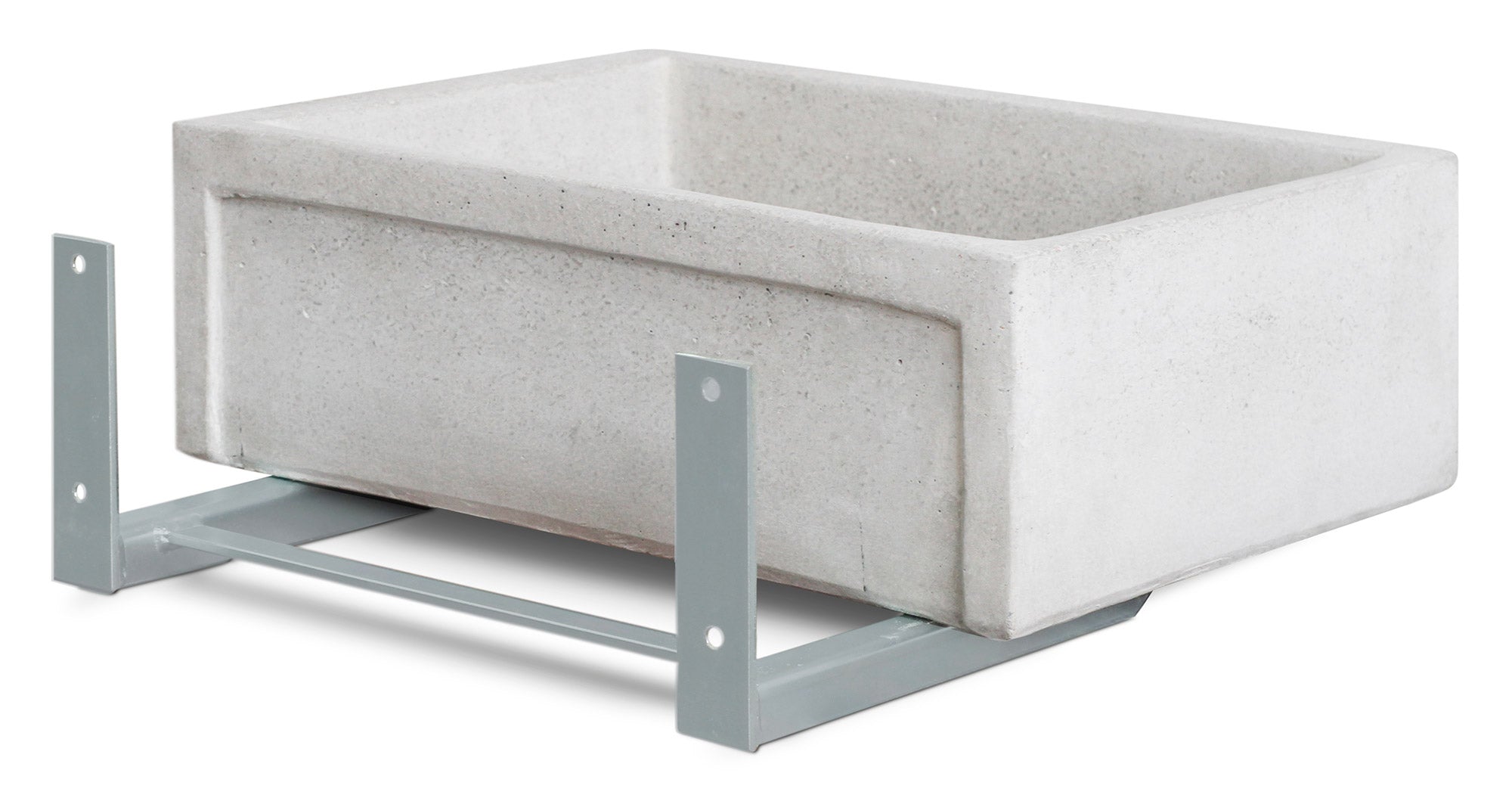 Staffa per Lavello da Giardino 36x31x15 cm in Ferro con Fondo Zincante