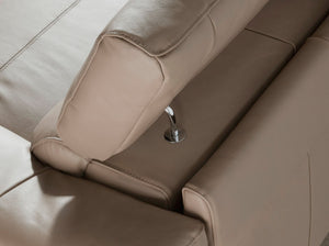 Divano relax chaise longue sinistra in pelle di visone