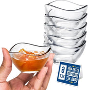 Set di ciotole per mescolare - Insalatiera - Ciotola per dessert - Ciotola per gelato - Ciotola per snack - Ciotola per salse - per cucinare Ingredienti Tapas Sundae Frutta Trifle - 66 cc Set di ciotole per comune