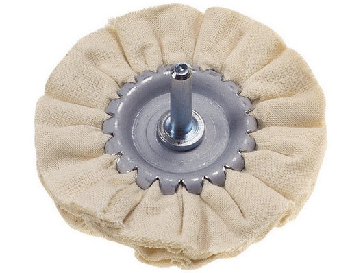 ruota in tessuto per lucidare art. 339.30 ï mm. 80 - gambo ï mm. 6 cod:ferx.vit55232