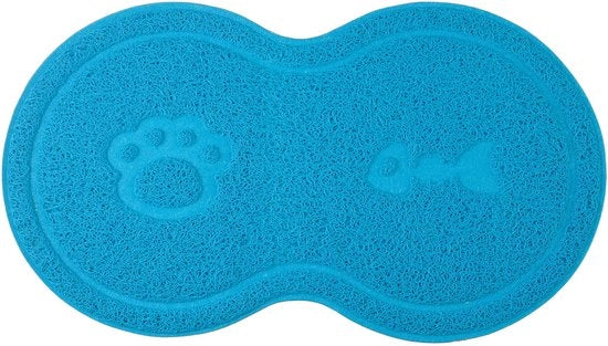 Ciotola per gatti, 8 pezzi, 45,7 x 25,4 cm, azzurro cielo