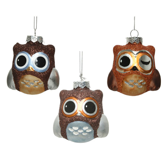 Appendino Gufo Glitter 6Cm