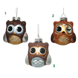 Appendino Gufo Glitter 6Cm