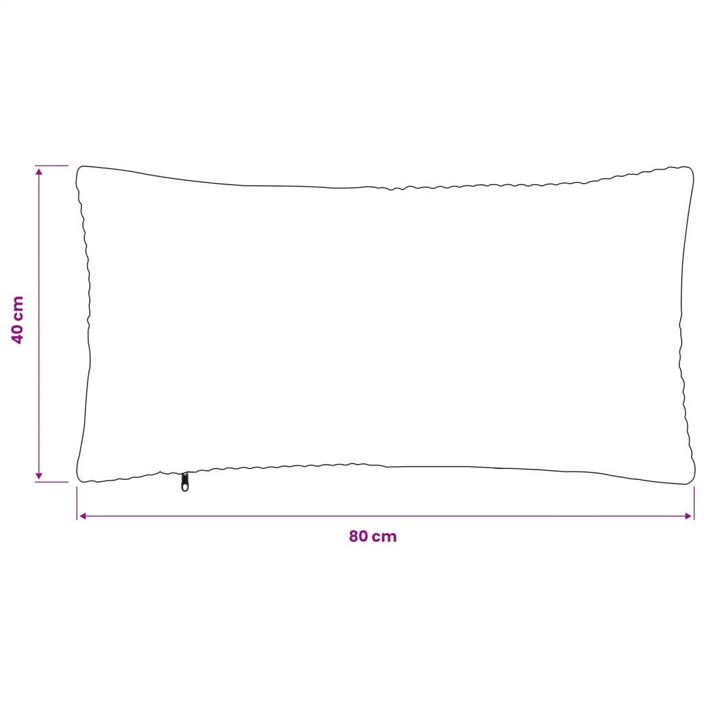 Federa 2 pcs ALMELO Giallo 40 x 80 cm corduroy 914626