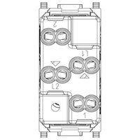 Doppio Pulsante Vimar Plana indipendenti NO+NO 10A 14066