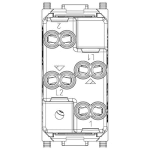 Doppio Pulsante Vimar Plana indipendenti NO+NO 10A 14066