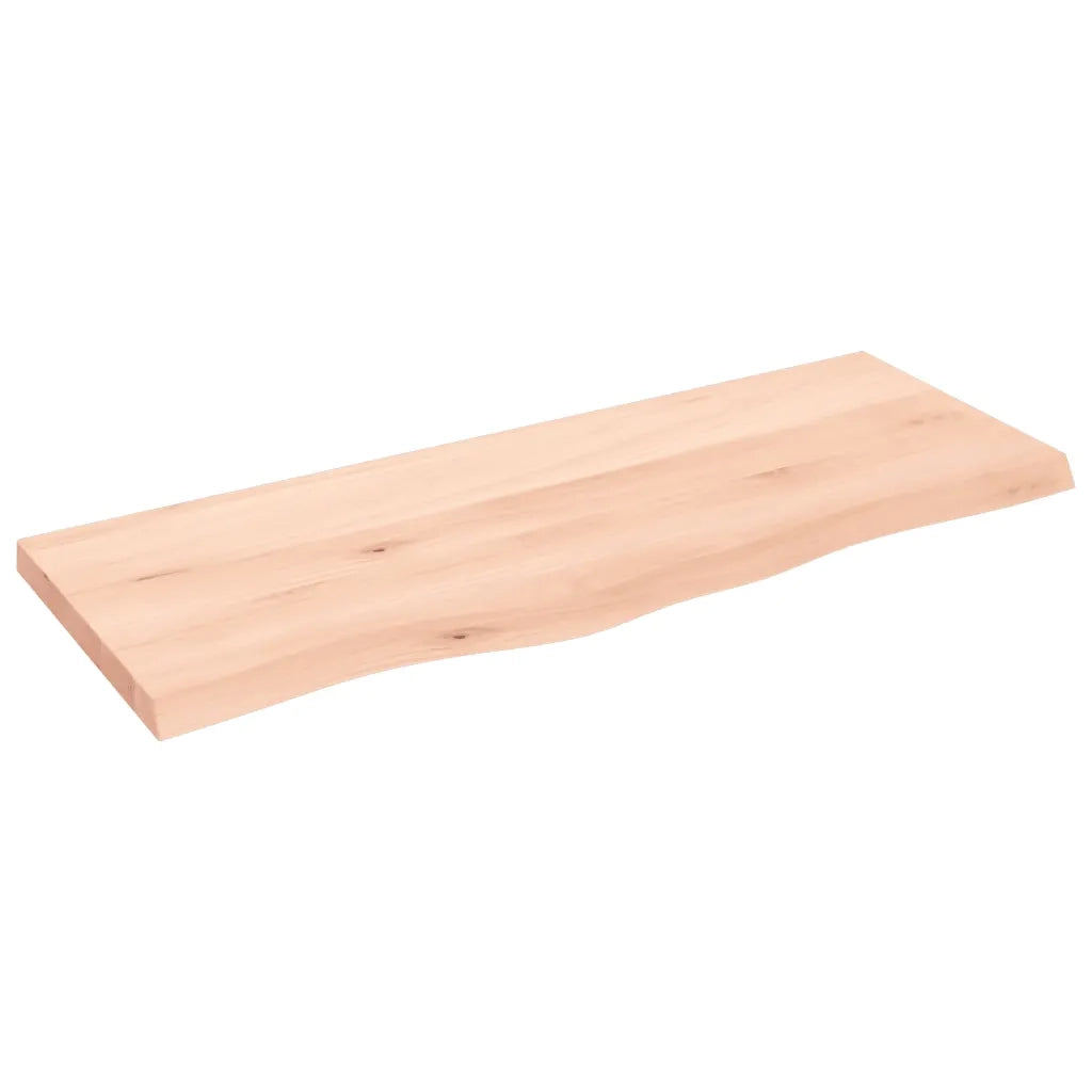 Piano per Tavolo | Superficie Tavolo | Piano Scrivania 100x40x(2-4)cm in Rovere Massello Non Trattato