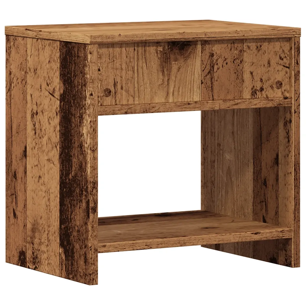 Comodino | Armadio da Notte | Mobiletto da notte Legno Vecchio 40x30x40 cm in Truciolato