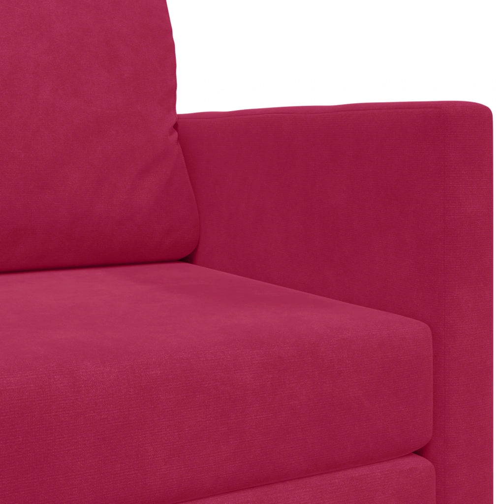 Divano letto Rosso Vino 124 x 71 x 78 cm Velluto 4106705