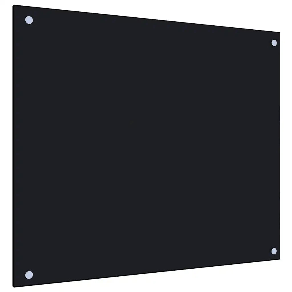 Paraschizzi per Cucina Nero 70x60 cm in Vetro Temperato 249483