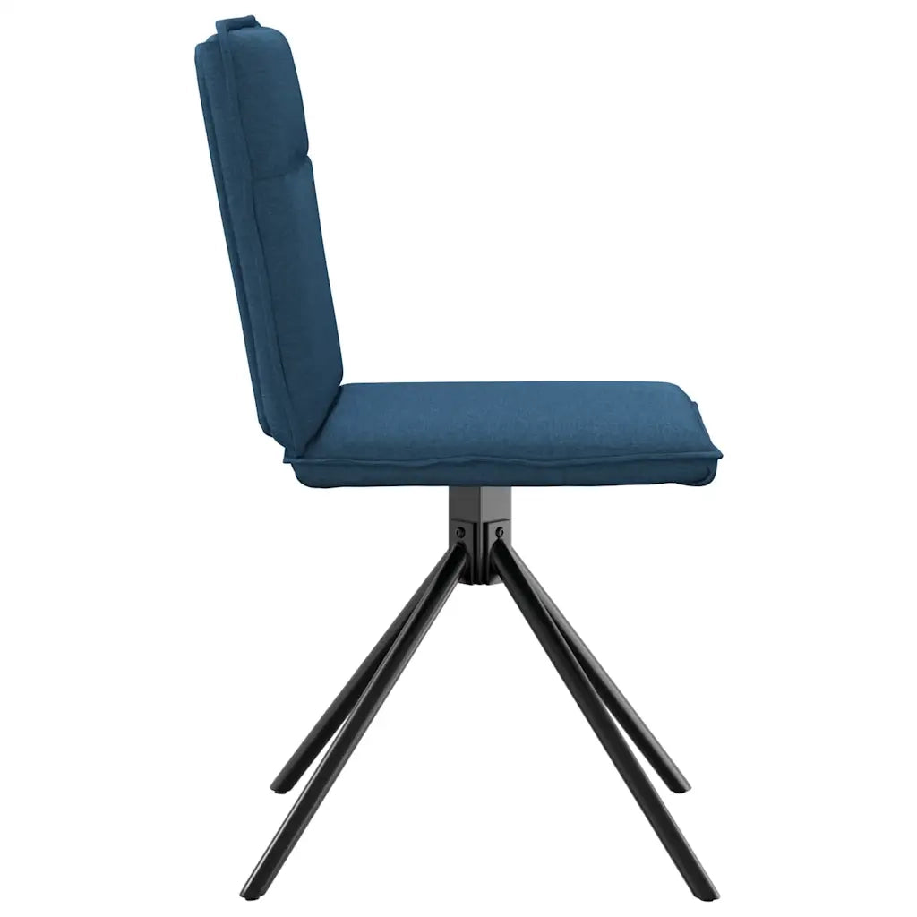 Sedie da Pranzo 2 pz Blu in Tessuto 4101240