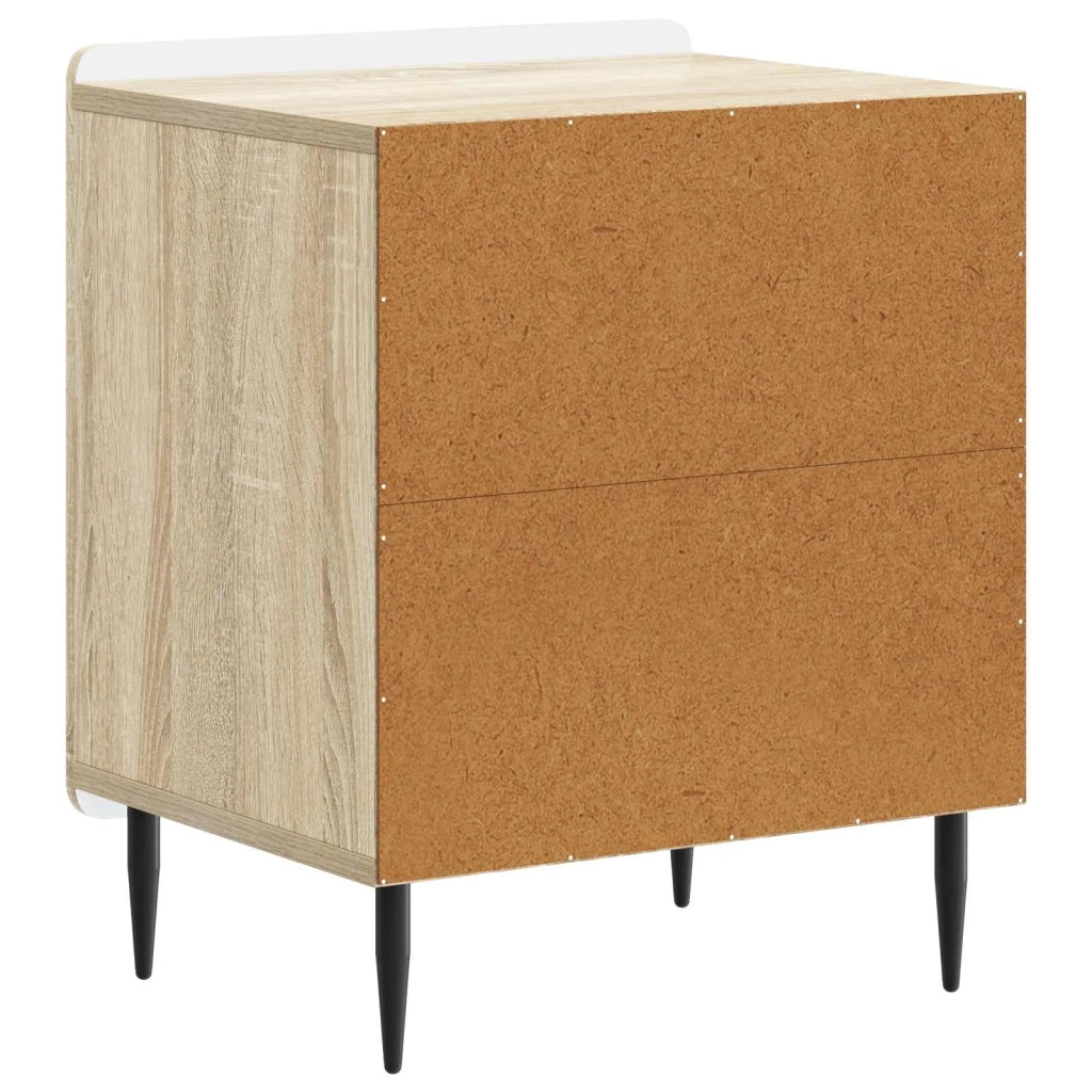 Set di 2 Comodini | Armadio da Notte | Mobiletto da notte Rovere Sonoma 43 x 34,5 x 52 cm