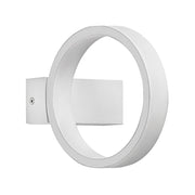 Enso Applique da parete LED 7W 3000K Bianco - Lampada moderna orientabile in alluminio con luce indiretta e dimmerabile a taglio di fase - Rossini