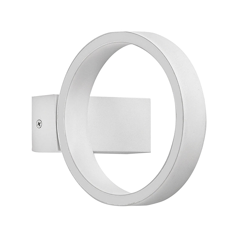 Enso Applique da parete LED 7W 3000K Bianco - Lampada moderna orientabile in alluminio con luce indiretta e dimmerabile a taglio di fase - Rossini