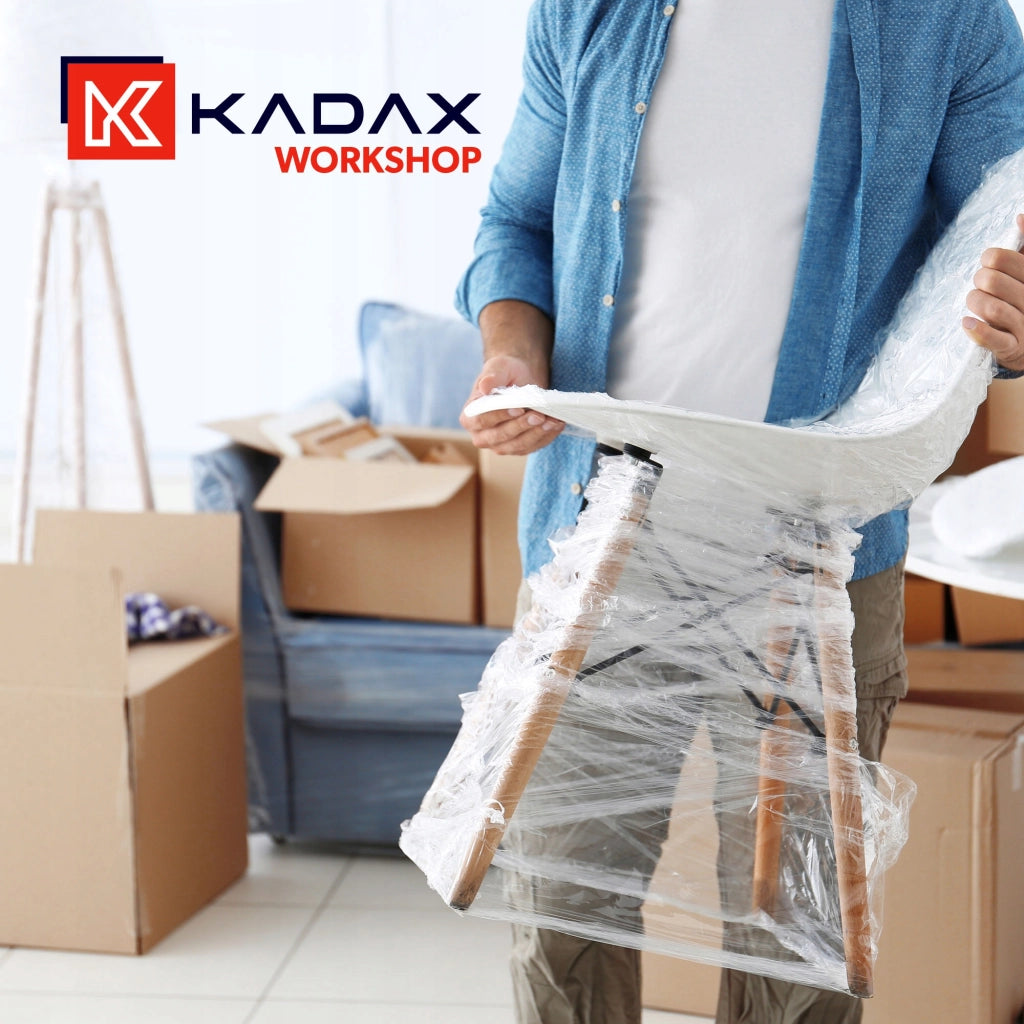 KADAX Film estensibile XL Estensibile 2,5 kg Trasparente Resistente Opaco Incolore Rotolo 4x