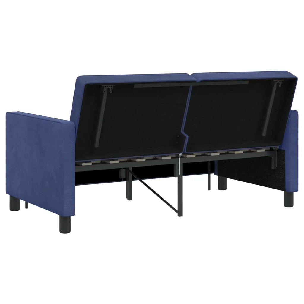Divano letto Blu Polizia Tessuto