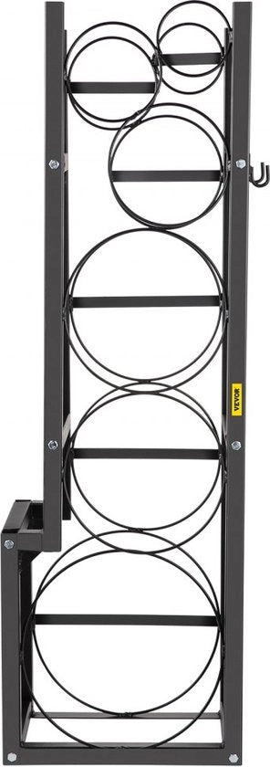 Flessentank standaard 1 x 22,68 kg e 2 x 13,61 kg, flessentank standaard realizzato in materiale di acciaio duraturo corrosione e ruggine resistente flessentank rete per 6 persone, flessentank rete a pavimento nero