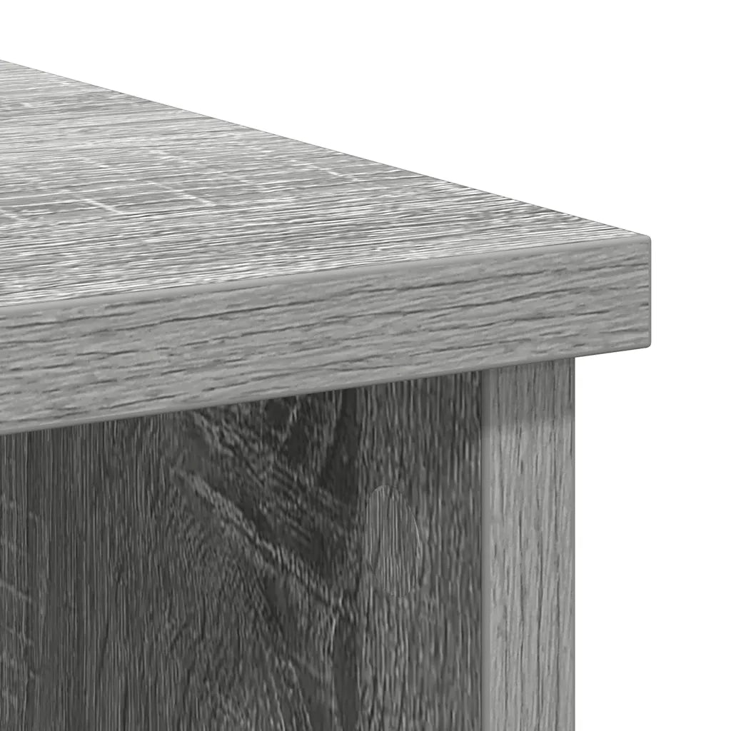 Credenza con Cassetto Grigio Sonoma 101x35x76 cm in Truciolato