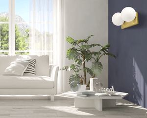 Lampada Da Parete Vetrata APP1010-2W Gold