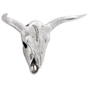 Teschio di toro Argento 49 x 10 x 36 cm Alluminio 42000132
