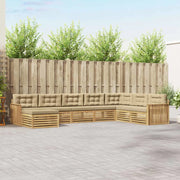 Set di divani da esterno 8 pcs Bianco e Beige 3390963