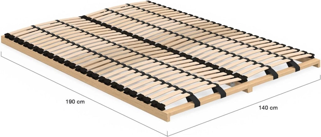 Rete a doghe regolabile - 5 zone comfort 140 x 190 cm