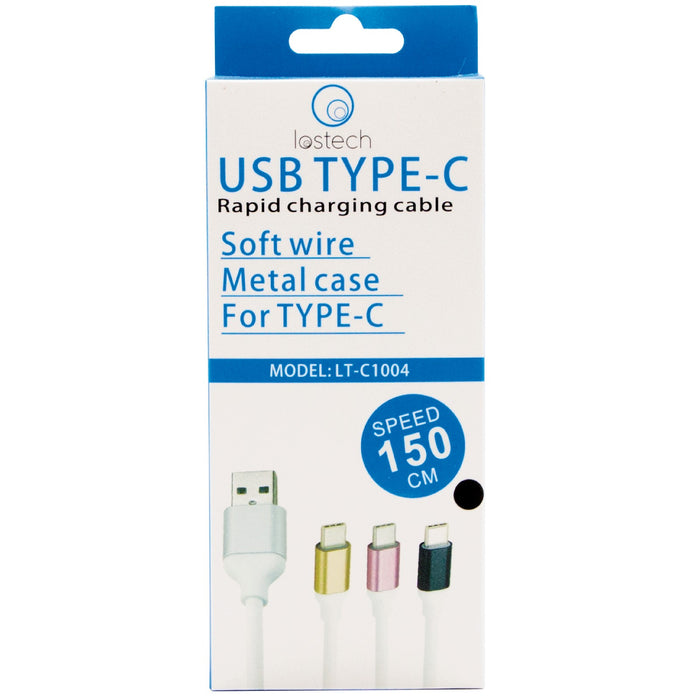 cavo usb type-c carica rapida soft wire cm.150 cod:ferx.6046