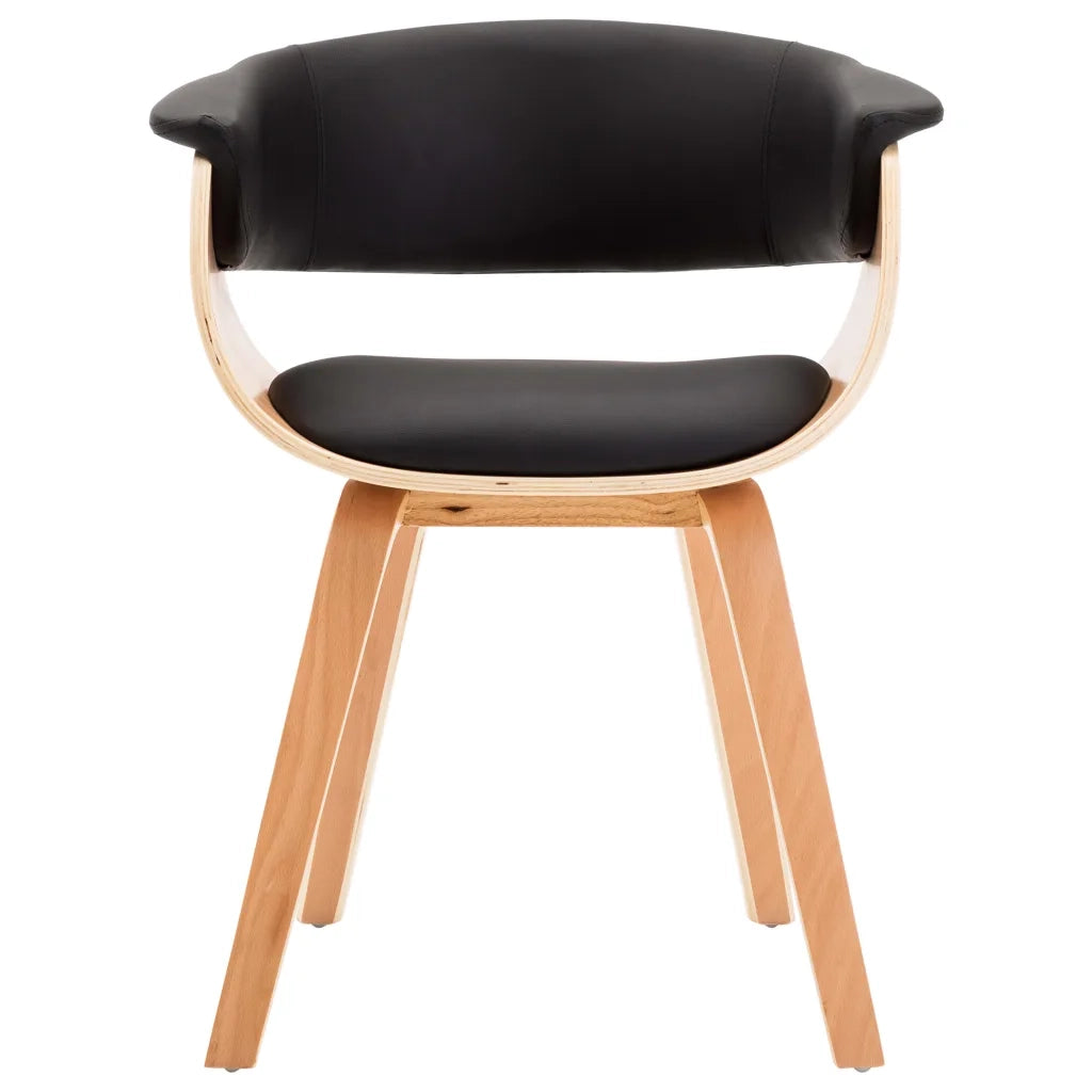 Sedie da Pranzo 6 pz Crema in Legno Piegato e Similpelle 278735