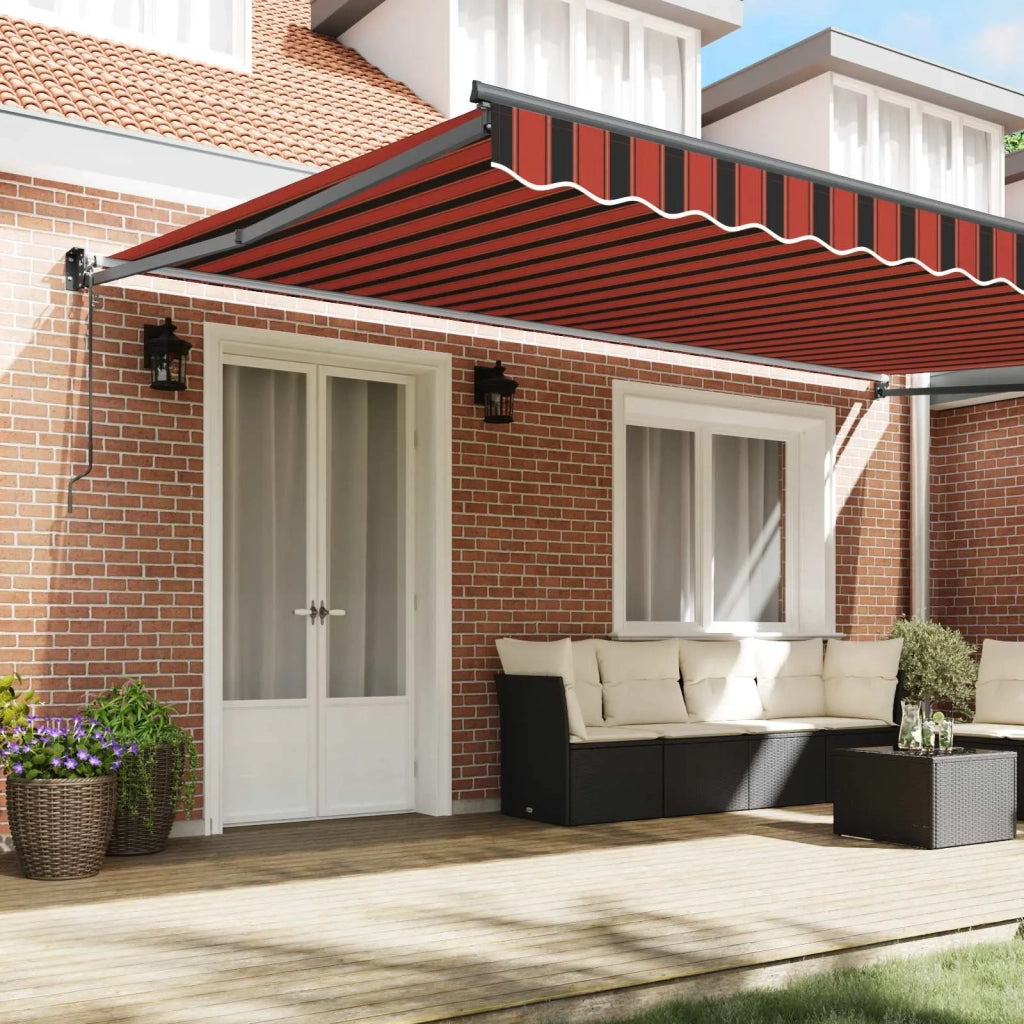 Tenda da Sole Arancione e Marrone 500 x 300 x 165 cm 3331230
