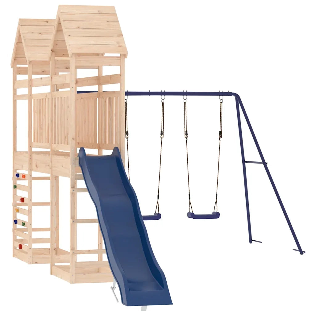 Set da Gioco da Esterno in Legno Massello di Pino 3156934